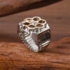 oly-2096e70c3ce257a26fe8aeaa96439e75 Wholesale Stylish Punk Roulette Bullet Ring Zinc Alloy Two Tone Fashion Accessory For Everyday Wear And Resale