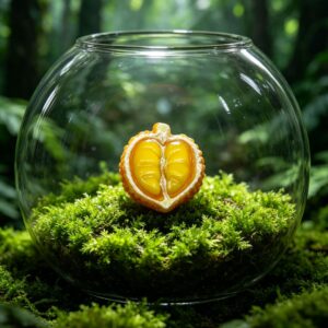 Miniature fruit cute pieces-khaki durian / [the sizes are all mini models of about 1cm]