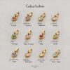 Wholesale 316 Stainless Steel Gold Plated Heart December Birthstone Pendant DIY Jewelry Accessory With Chain For Boutique Resale