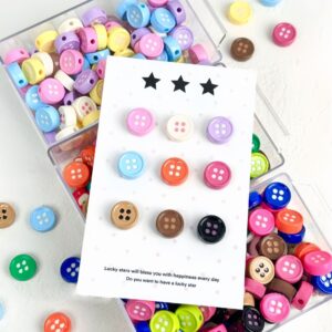 oly-20cc8214ab03e9a8bd5a94a8c3918e17 Wholesale Cute Button Pattern Acrylic Beads for DIY Necklace Bracelet Phone Chain Making