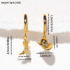 oly-20e6d825b9faab21fed8bb9276ccfe1a Wholesale Tone Retro Cowboy Boot Hat Charm Earrings Fashion Alloy Accessory For Everyday Wear And Boutique Resale