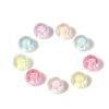 Wholesale Trendy Acrylic Colorful AB Round Beads for DIY Jewelry Making Phone Charm Necklace Bracelet