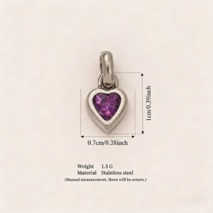 February love pendant (steel color)