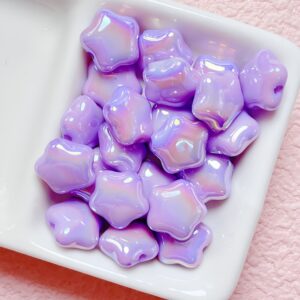 01-light purple / Size is about 14mm, hole diameter is about 2.0mm