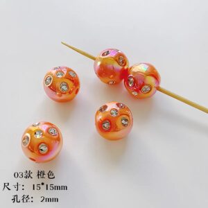 09-Orange / The size is about 16mm (sold by piece)