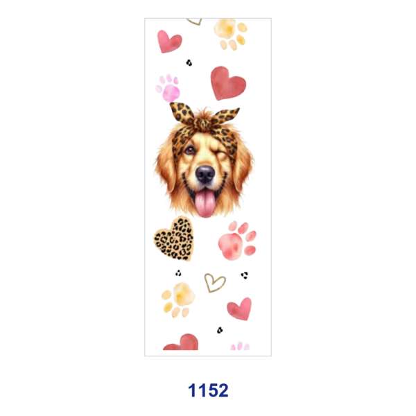 oly-2263c035aa94756c9ab72836ef6aed26 Wholesale 2/8/16pcs Cute Dog Leopard Headband Paw Print Heart Floral Print Pen and Bookmark Stickers UV DTF Wraps OLY Exclusive