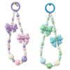 Wholesale Acrylic Balloon Bow Beads for DIY Phone Chain Jewelry Making, White Boutique Resale