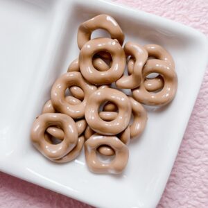 13-medium coffee / Size is about 16mm, inner ring is 6.5mm