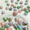 oly-239425f8ccd0904e35cb5b83f2e1f84f Wholesale Acrylic UV Electroplated Double Color Love Heart Beads for DIY Jewelry, Phone Charms, Bracelets – Trendy Fashion Accessory