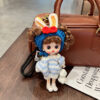 oly-23ae6da350e7b98885292597a5bc3306 Wholesale Purple Vinyl Cute Cartoon Doll Keychain Bag Charm For Women Car Key Accessory Gift