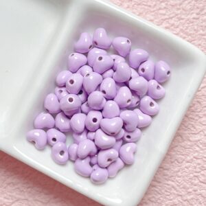 02-light purple / Size is about 8mm, hole diameter is about 1.7mm (sold by the piece)