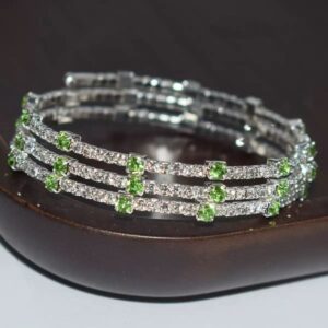 3 rows silver white green sl-1033