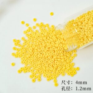 08-Bright Yellow / 4mm(200 pieces/bag)