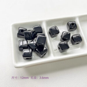 35-Black Square / See picture for size (sold by piece)