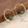 oly-246e7958e22582b5409136b6b239330b Wholesale French Minimalist Faux Pearl Hoop Earrings Silver Tone Vintage Style Zinc Alloy Boutique Resale Jewelry
