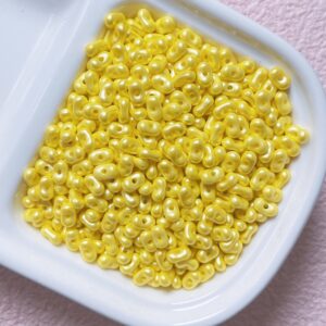 11-yellow / Size is about 4*6.5mm, hole diameter is about 1.2mm