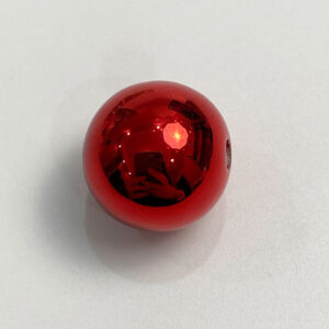 09#16mm round bead metal Red