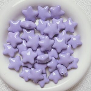 08-Purple / The size is about 21*20mm, the aperture is about 2.9mm