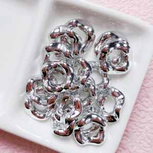 14-silver / Size is about 16mm, inner ring is 6.5mm