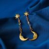 oly-2570a7b410cbdef71e9b14d9226de02e Wholesale Vintage Bohemian Star Moon Pendant Earrings Alloy Women S Chic Jewelry Accessory