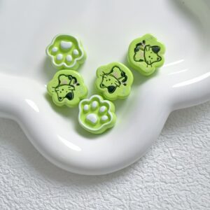 04-fruit green / Size is about 20mm, hole diameter is about 4mm