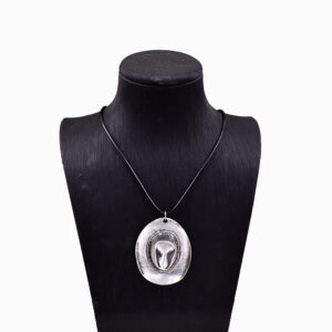 A cowboy hat necklace