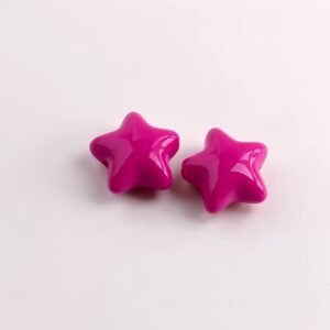 08-rose red / Size is about 21*23mm, hole diameter is about 2.8mm