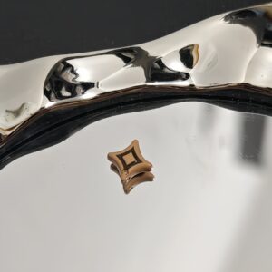 14-coffee color / Size is about 10mm, hole diameter is about 2mm