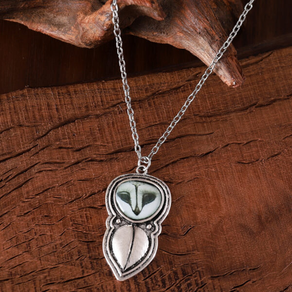Wholesale Stylish Hip Hop Punk Owl Pendant Necklace Retro Antique Silver Finish Jewelry Accessory For Resale