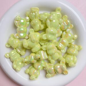 A182-01-solid green / The size is about 24*34mm, the aperture is about 2.8mm