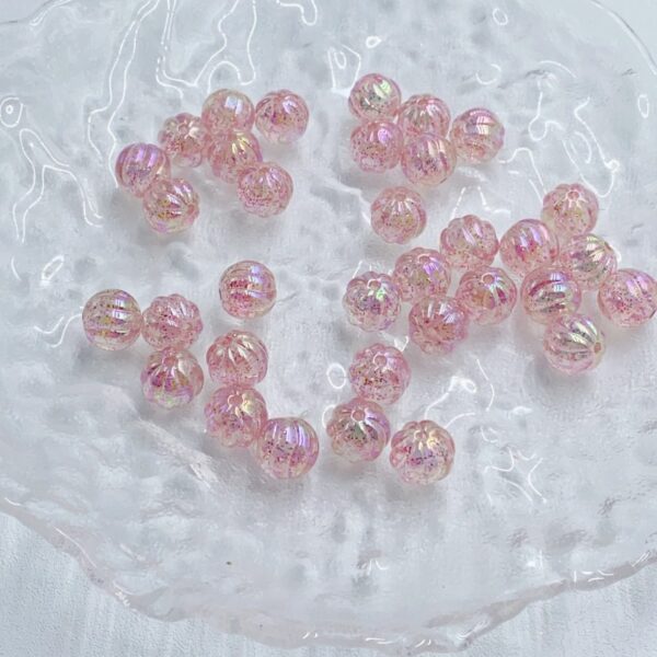 oly-27bcb59e0c1688aed42e4f73f2a0f31e Wholesale Purple Acrylic Pumpkin Beads UV Plated Glow in the Dark DIY Phone Charm Keychain Jewelry Making Supply