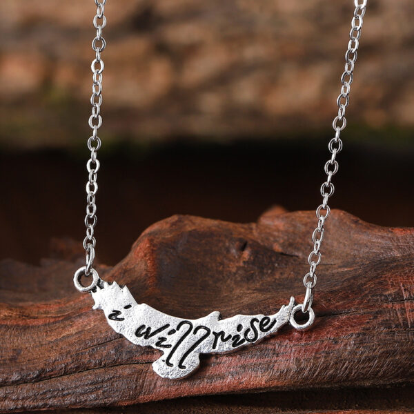 oly-27ec0ec8178d609933afc7789cbff501 Wholesale Vintage Punk Eagle Letter Pendant Necklace Zinc Alloy Fashion Accessory For Everyday Layering