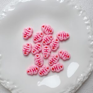 03-pink / Size is about 25mm, hole diameter is about 3.5mm