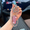 Wholesale AB Crystal Rhinestone Water Bottle Keychain Stylish Bag Charm Car Key Accessory For Women Birthday Gift Resale