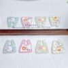 Wholesale Trendy Rabbit Flower Acrylic Shopping Bag Pendant DIY Phone Charm Keychain Craft Supply