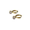 Wholesale Retro Geometric Stainless Steel Zircon Pendant Earrings Fashion Accessory Boutique Resale