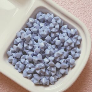 05-light blue / The size is about 10*6mm, the aperture is about 1.5mm