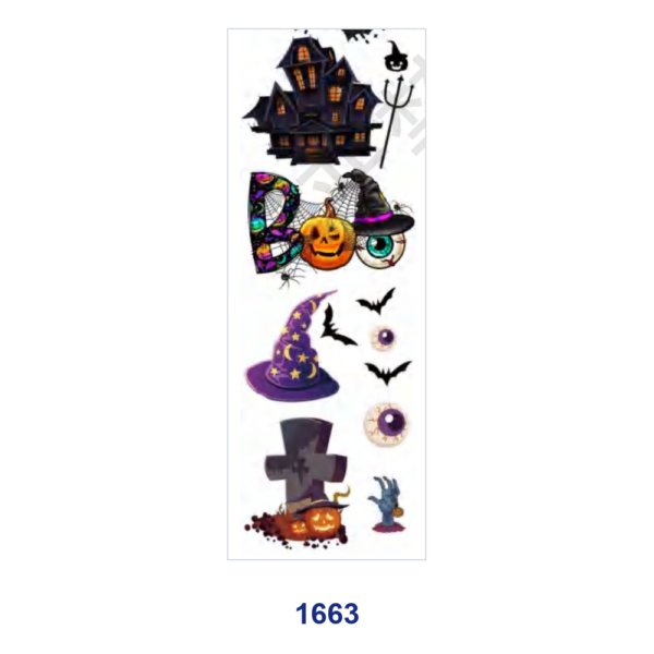 oly-292b2d616696e234094df9bb2697afb3 Wholesale 2/8/16pcs Halloween Skeleton Ghost Pumpkin Floral Print Pen and Bookmark Stickers UV DTF Wraps OLY Exclusive