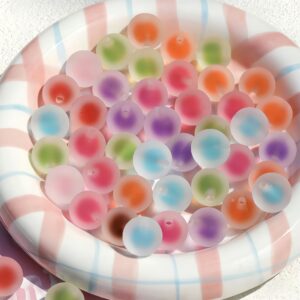 14-randomly mixed colors / Size is about 16mm, hole diameter is about 3.3mm (sold by the piece)