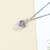 oly-29501d0664358df1bad7c2515ca45c8e Wholesale Trendy Retro Moon Oval Pink Crystal Pendant Necklace Chic Long Chain Jewelry For Gift And Daily Wear