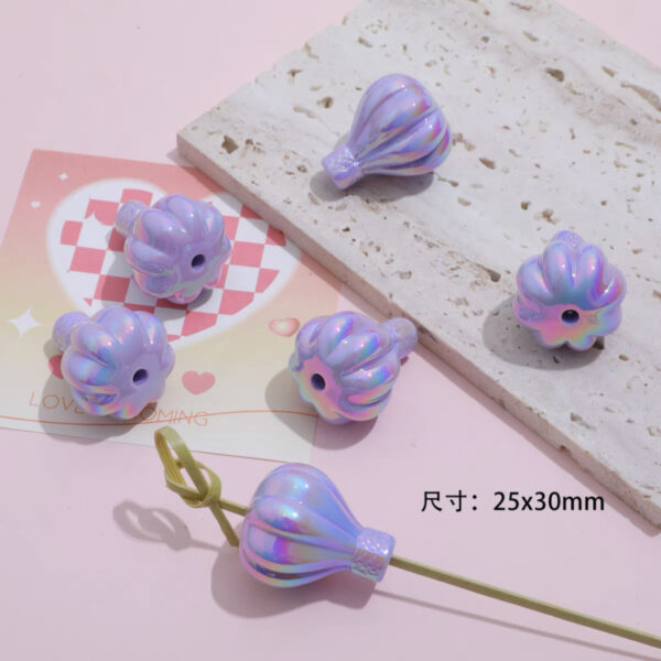 oly-29577ebf6019ac404998ddeb58d40d8f Wholesale Tiktok explosion acrylic uv color-plated solid color hot air balloon hand painted bottom embryo beaded diy mobile phone chain jewelry accessories