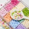 Wholesale Macaron Acrylic Irregular Star Fruit Loose Beads DIY Phone Chain Jewelry Making Accessory