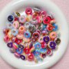 oly-297e75e36ca4d25f421175873fbcf484 Wholesale Resin Rainbow Stripe Wheel Spacer Beads 14mm for DIY Phone Chain Jewelry Accessory