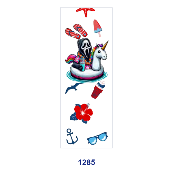 oly-29aaa32ebf7791ad2f1048b426328ee0 Wholesale 2/8/16pcs Spooky Movie Character Cartoon Figure Summer Beach Nautical Easter Holiday Print Pen and Bookmark Stickers UV DTF Wraps OLY Exclusive