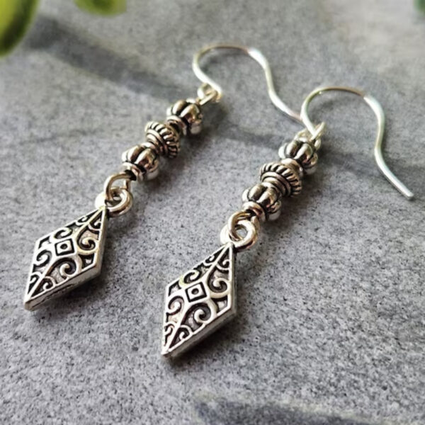 Wholesale Retro Bohemian Pendant Earrings Geometric Design Boutique Resale Women S Jewelry