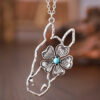 Wholesale Retro Geometric Hollow Flower Zodiac Pendant Necklace In Zinc Alloy Trendy Jewelry Accessory For Resale