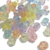 Wholesale Acrylic AB Coated Faceted Soccer Ball Beads, Colorful Loose DIY Jewelry Making Accessory, Boutique Resale