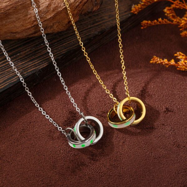 Wholesale Titanium Steel Opal Asymmetrical Choker Necklace Chic Jewelry Accessory For Boutique Resale