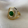 oly-2af89a8d9003a69affa968a8cd8e52a6 Wholesale Vintage Green Stone Sun CutoutRing Stylish Bohemian Women Jewelry Gift Boutique