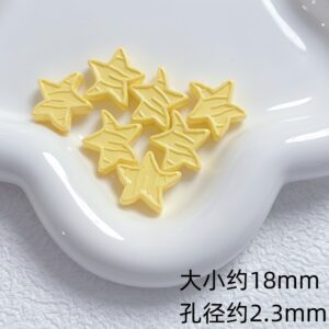 04-yellow / Size is about 18mm, hole diameter is about 2.3mm